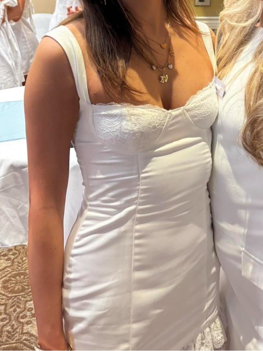 Peppermayo white lace mini dress - Picture 3 of 4